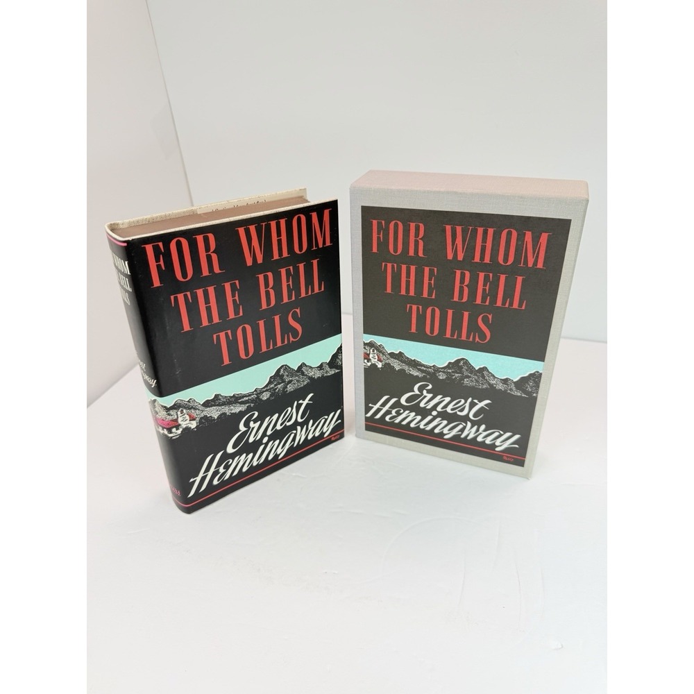 For Whom the Bell Tolls by Ernest Hemingway - First Edition Library w/slipcase
